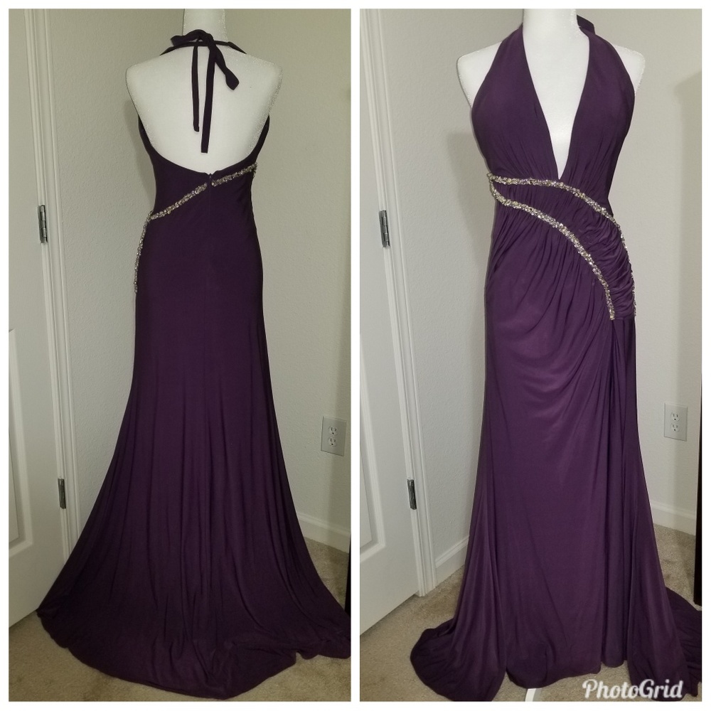 Anny Lee Purple Ball Gown